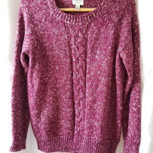St. John's Bay Marled Purple Sweater